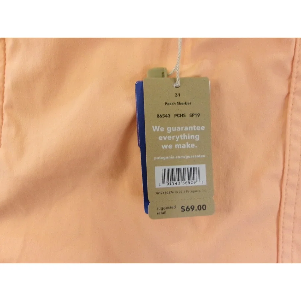 NWT‎ Patagonia Mens 31 Stretch Wavefarer Boardshorts Peach Sherbet 86543 SP19